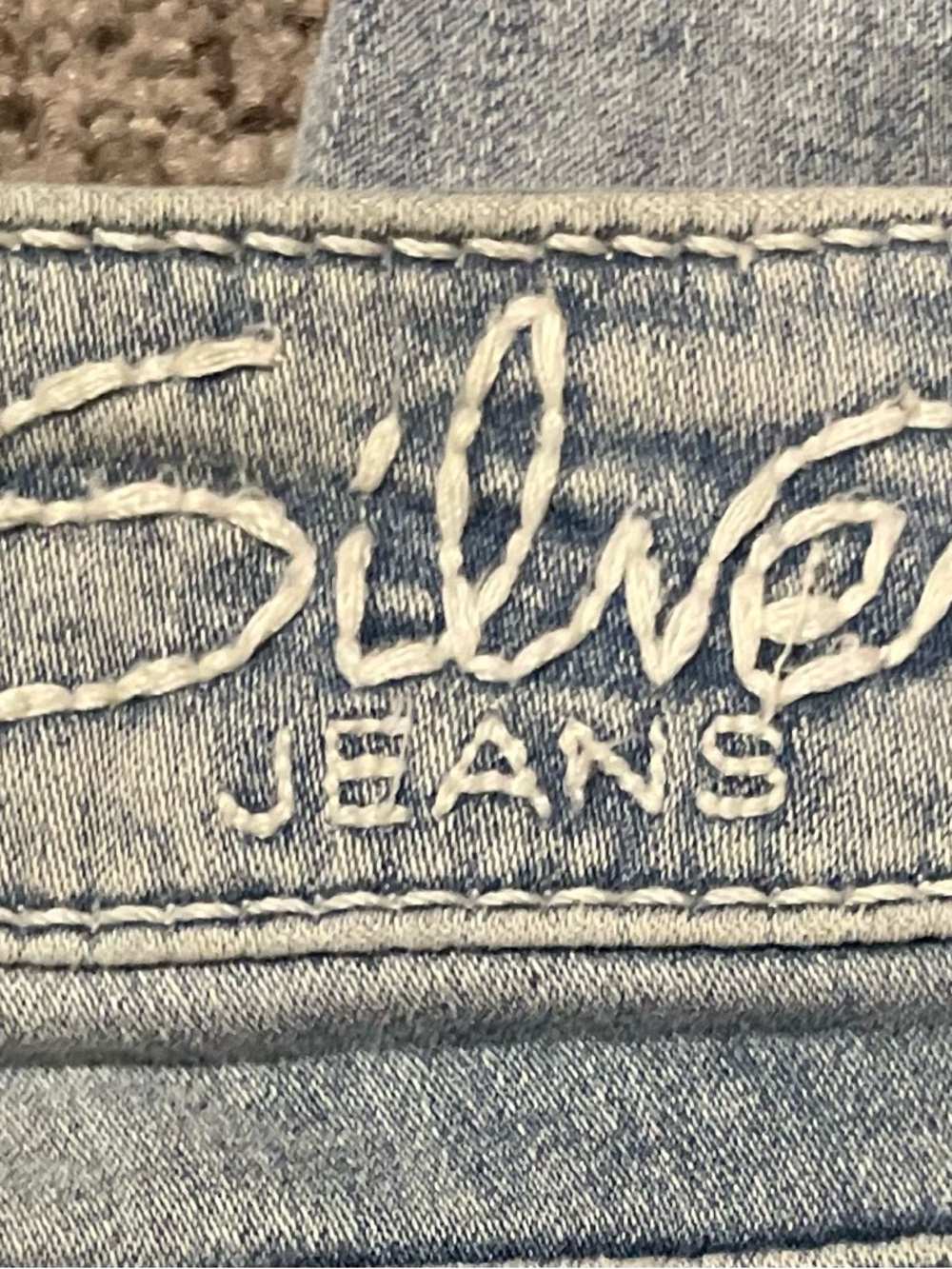 Silver Jeans Camden Lace Distressed Rhinestone Jeans W27 L31 - Picture 3 of 10